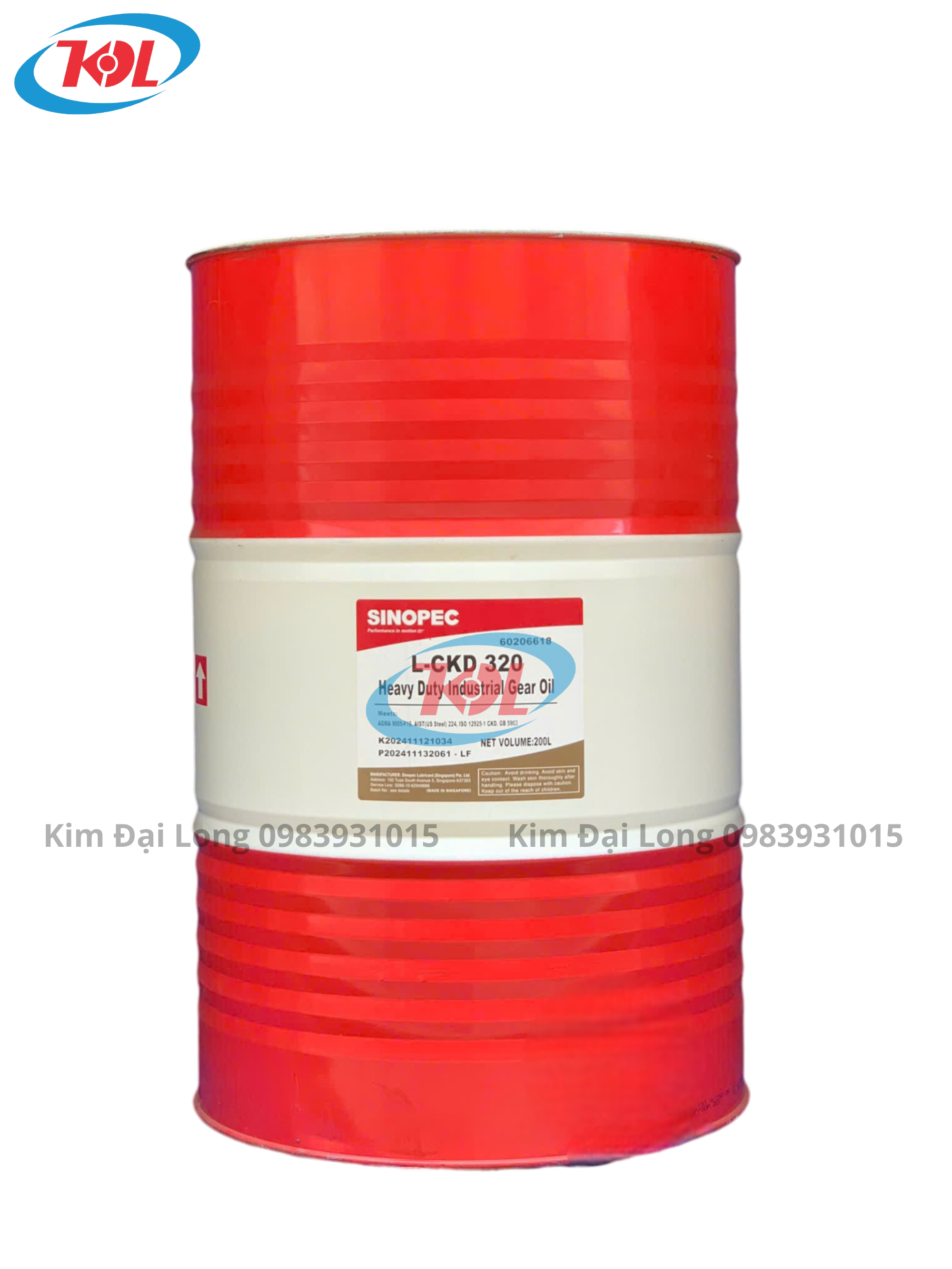 Sinopec L-CKD Dầu Nhờn Bánh Răng 68, 100, 150, 220, 320, 460
